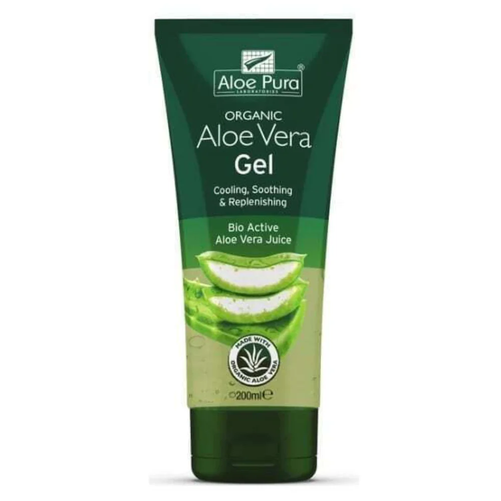 Optima Naturals Organic Aloe Vera Gel 99.9% Cooling Soothing & Moisturising 200ml