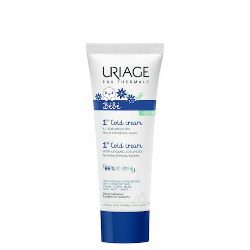 Uriage Bebe 1st Cold Cream Βρεφική Θρεπτική Κρέμα Για Πρόσωπο & Σώμα Χωρίς Άρωμα 75ml.