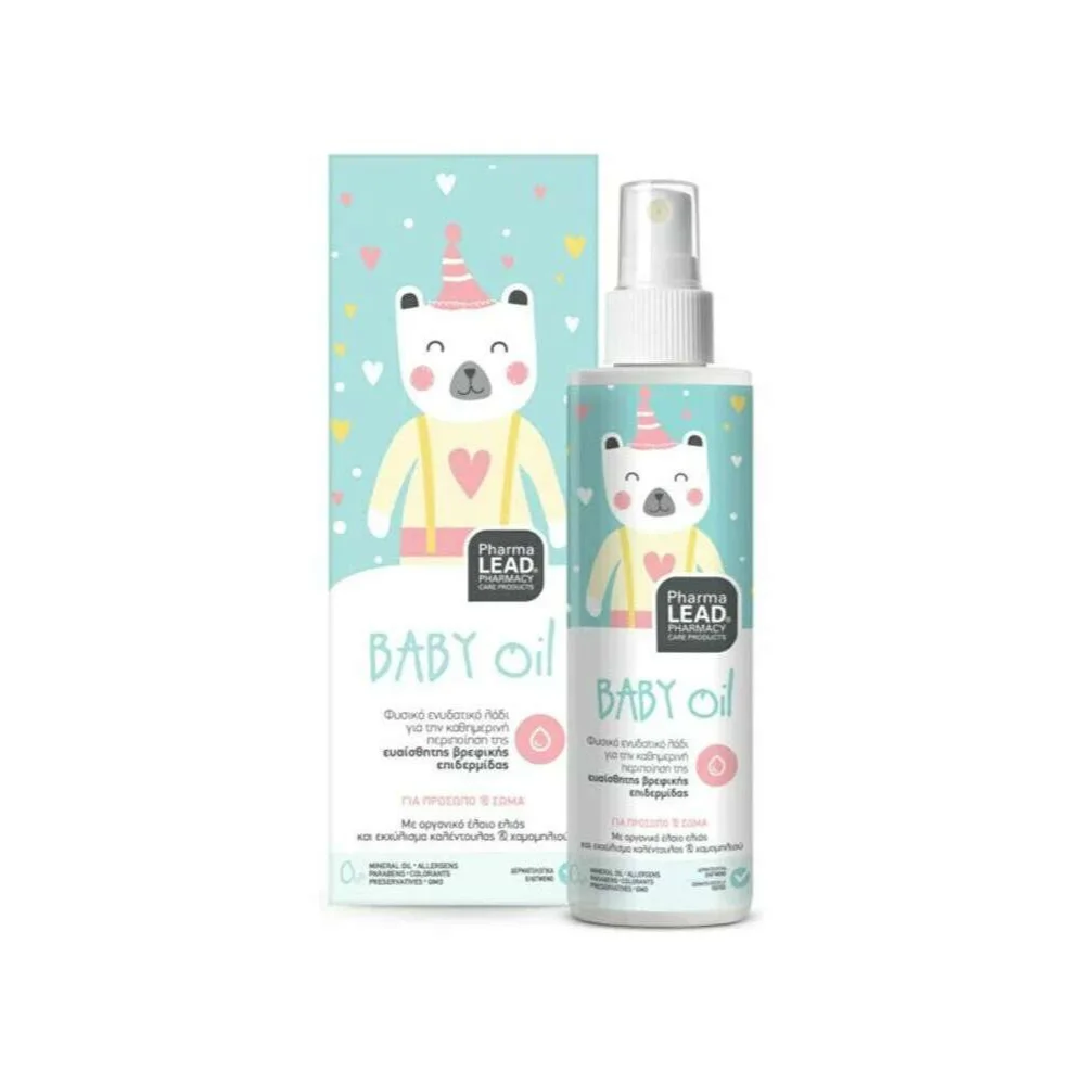 PharmaLead Baby Oil Ενυδατικό Λάδι για την Ευαίσθητη Επιδερμίδα του Μωρού 125ml