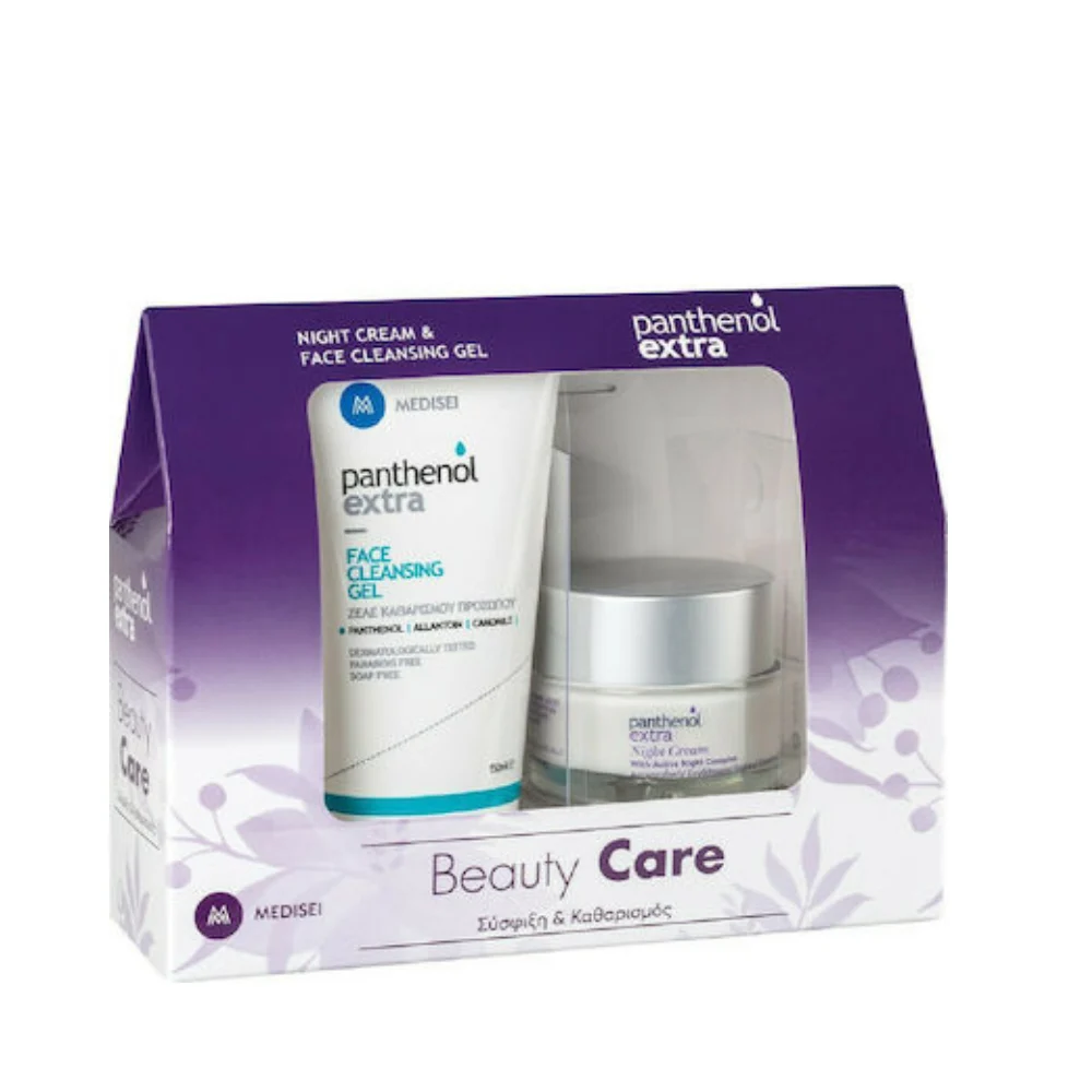PANTHENOL PROMO NIGHT CREAM 50ml & FACE CLEANSING GEL 150ml