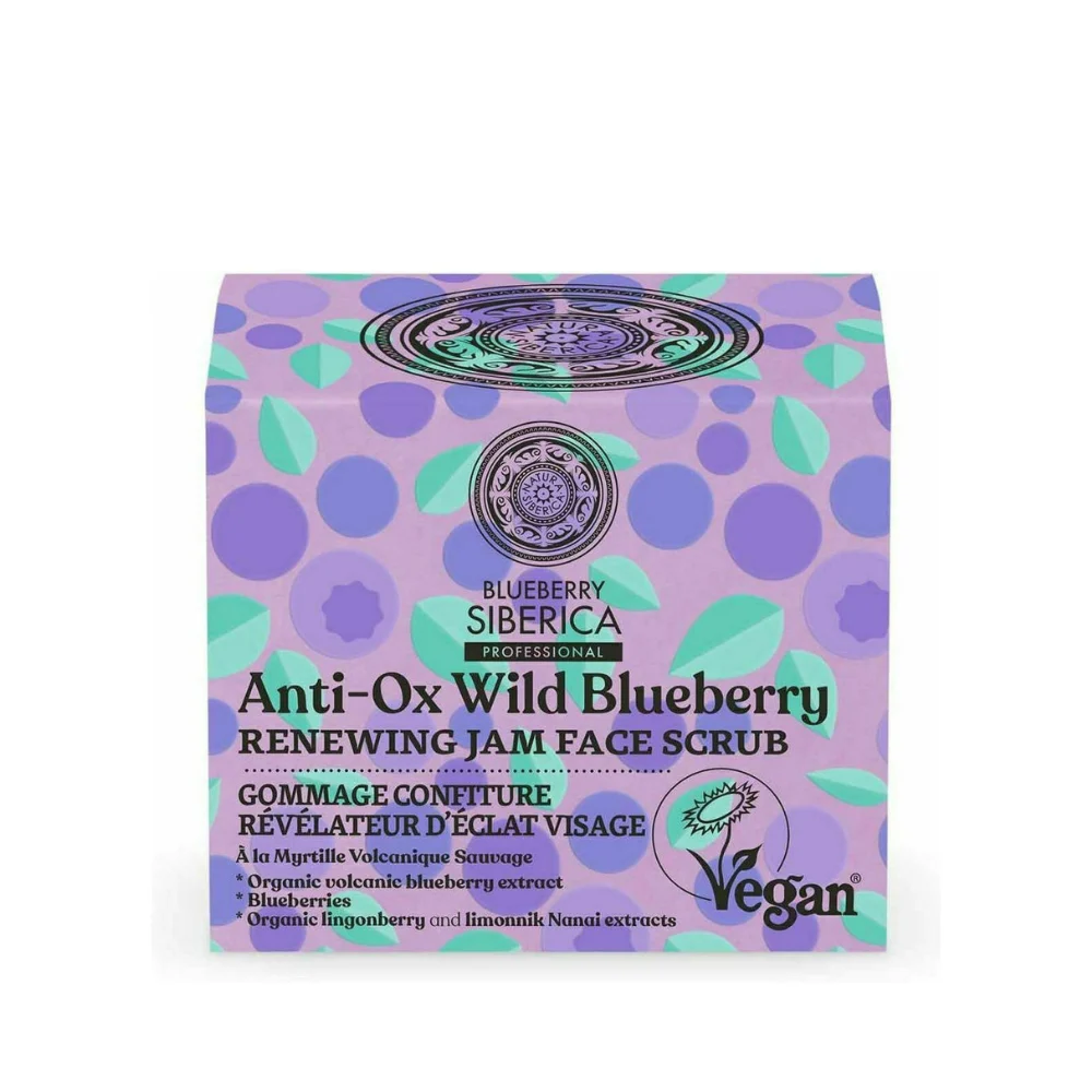 NATURA SIBERICA ANTI -OX WILD BLUEBERRY JAM FACE SCRUB 50ml
