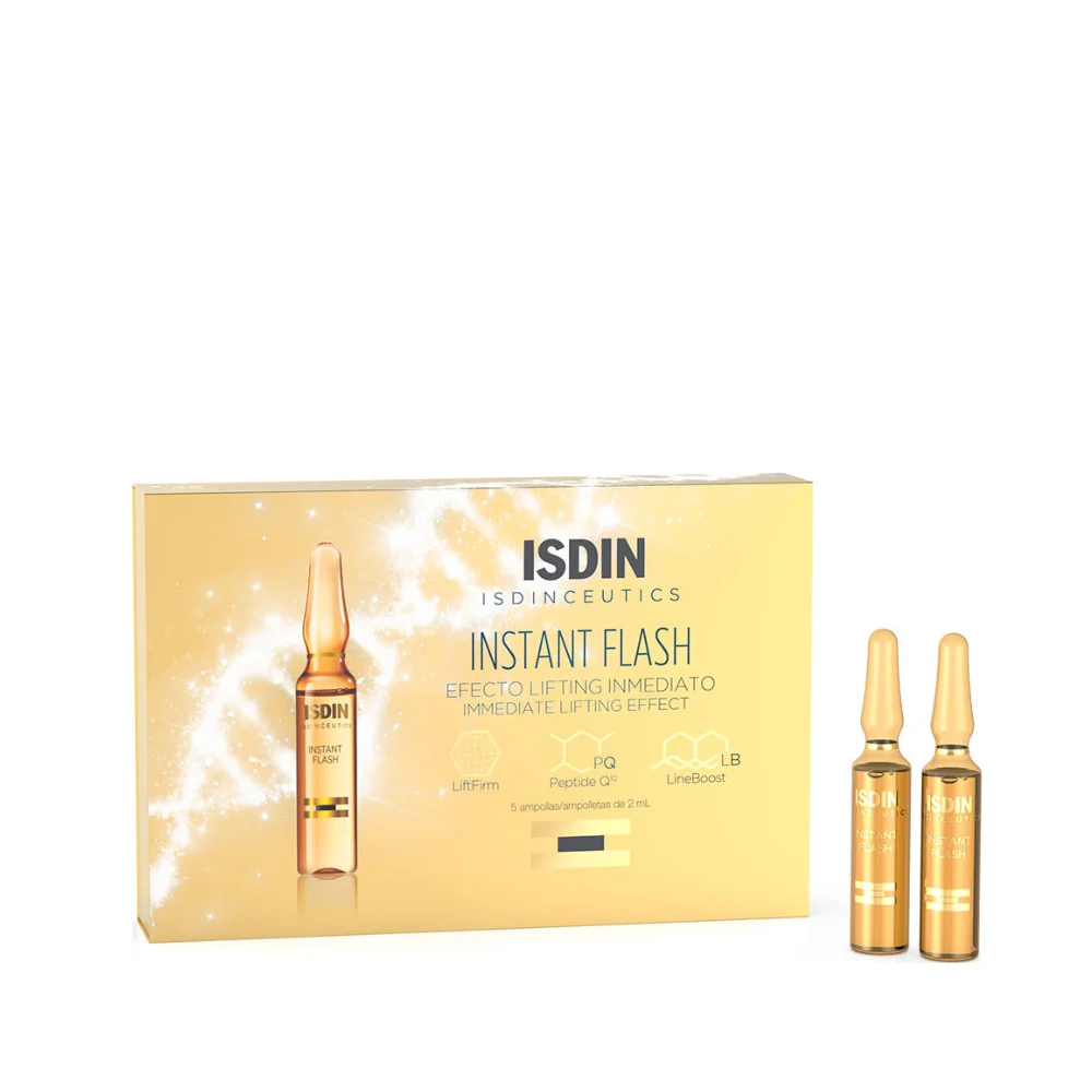 ISDIN INSTANT FLASH ΑΜΠΟΥΛΕΣ ΠΡΟΣΩΠΟΥ 5 ΤΜΧ.