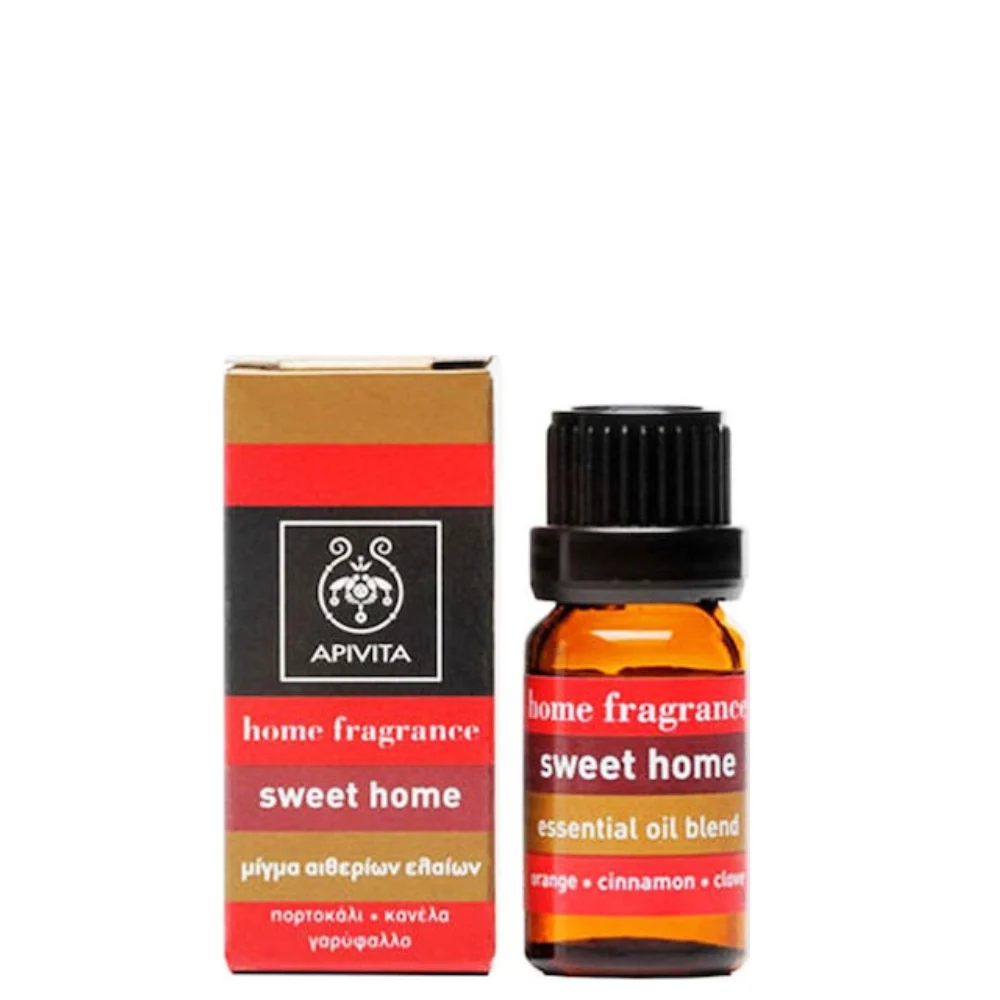 APIVITA SWEET HOME - μίγμα από πορτοκάλι, κανέλλα, γαρύφαλλο 10ml
