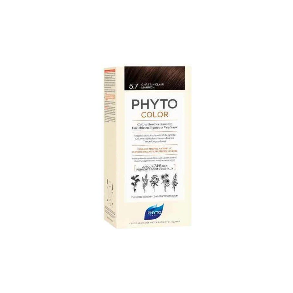 Phyto Phytocolor 5.7 Καστανό Ανοιχτό Μαρόν 50ml