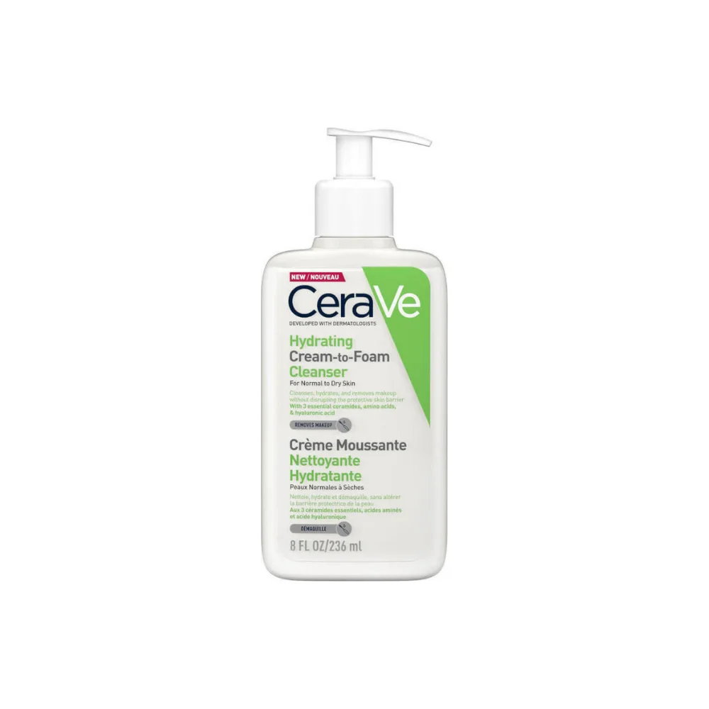 CeraVe Αφρός Ντεμακιγιάζ Hydrating για Ξηρές Επιδερμίδες 236ml