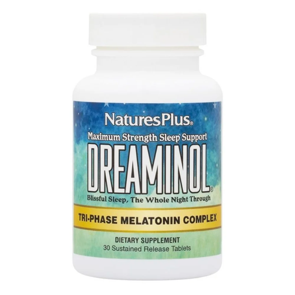 Nature's Plus Dreaminol Tri-Phase Σύμπλεγμα Μελατονίνης για την Αϋπνία 30tabs