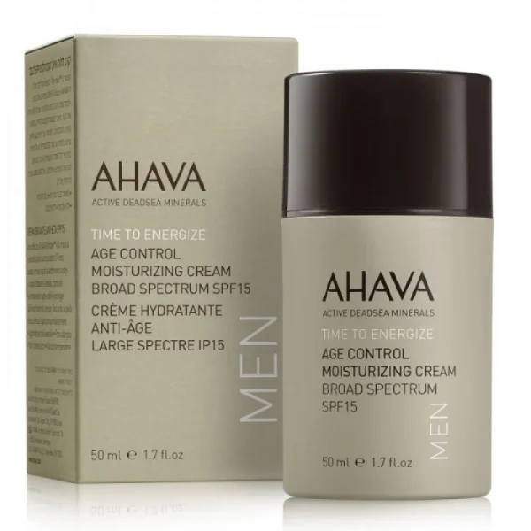 Ahava Men Care Age Control Moisturizing Cream Broad Spectrum SPF15 - Καθημερινή Ενυδατική Κρέμα Για Άνδρες 50ml