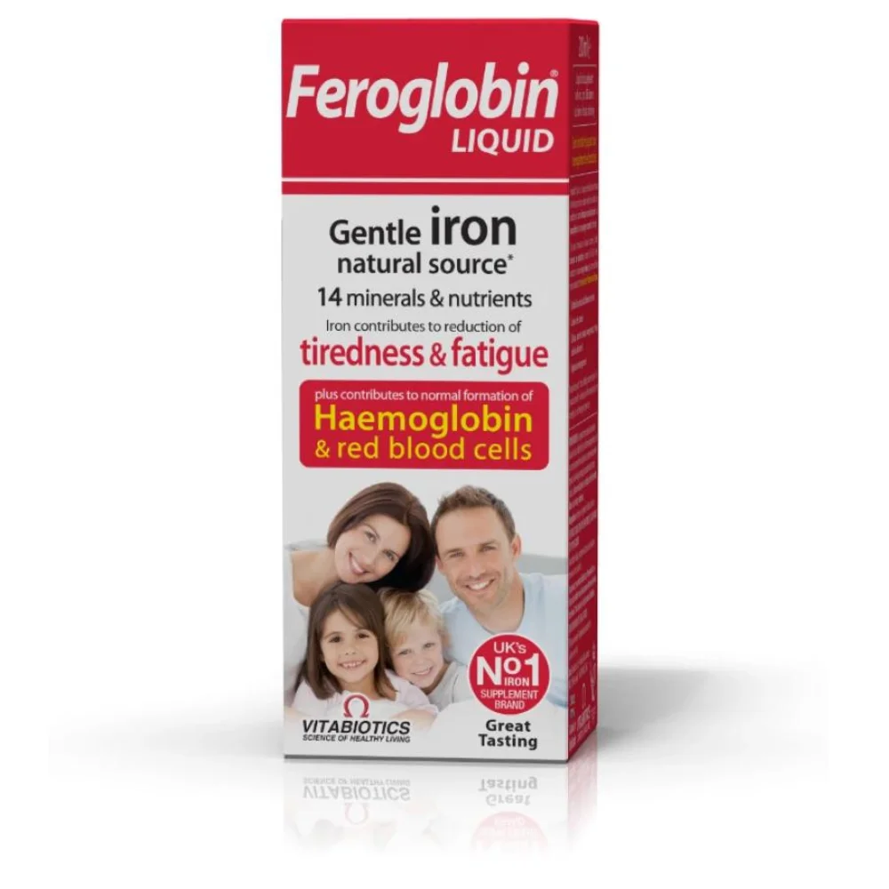 Vitabiotics Feroglobin B12 Υγρός Σίδηρος Με Σίδηρο, Βιταμίνες Β & Ψευδάργυρο 200ml