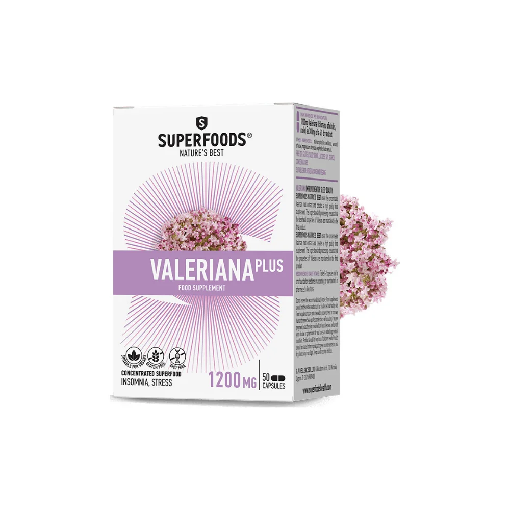 Superfoods Valeriana Plus 300mg 50 κάψουλες