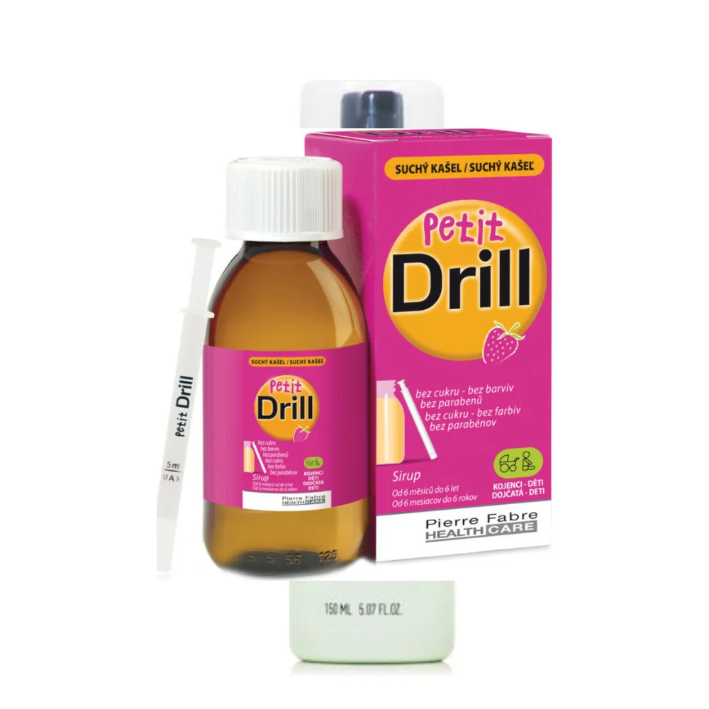 Pierre Fabre Petit Drill Σιρόπι για Παιδιά για Ξηρό Βήχα Φράουλα 125ml