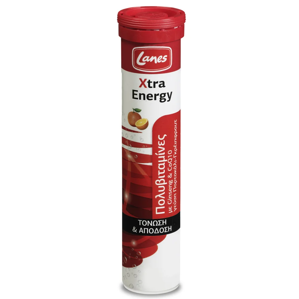 Lanes Xtra Energy Βιταμίνη για Ενέργεια 20 Αναβράζοντα Δισκία