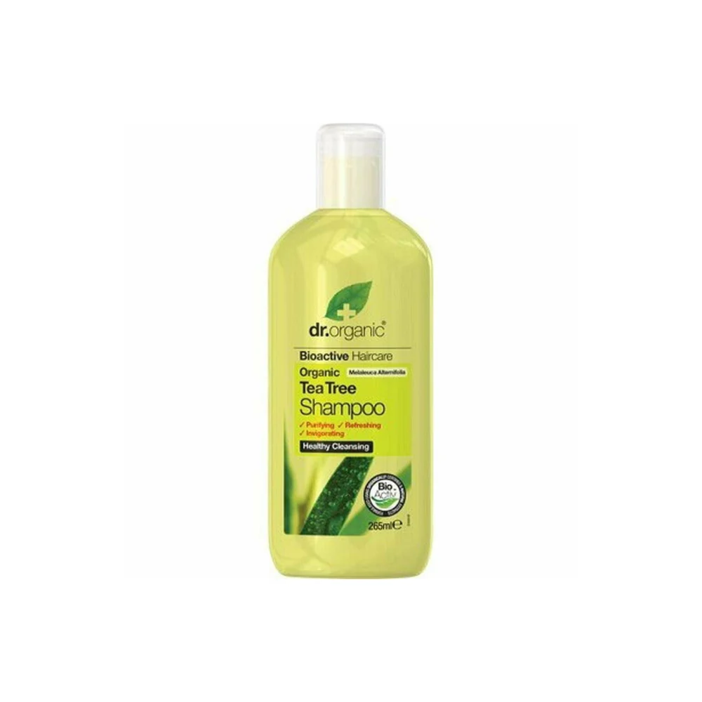 Dr Organic Tea Tree Shampoo Σαμπουάν με Βιολογικό Τεϊόδεντρο 265ml.