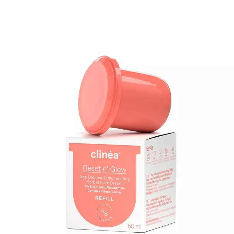 Clinea Reset & Glow Sorbet Κρέμα Ημέρας Αντιγήρανσης & Λάμψης Refill 50ml