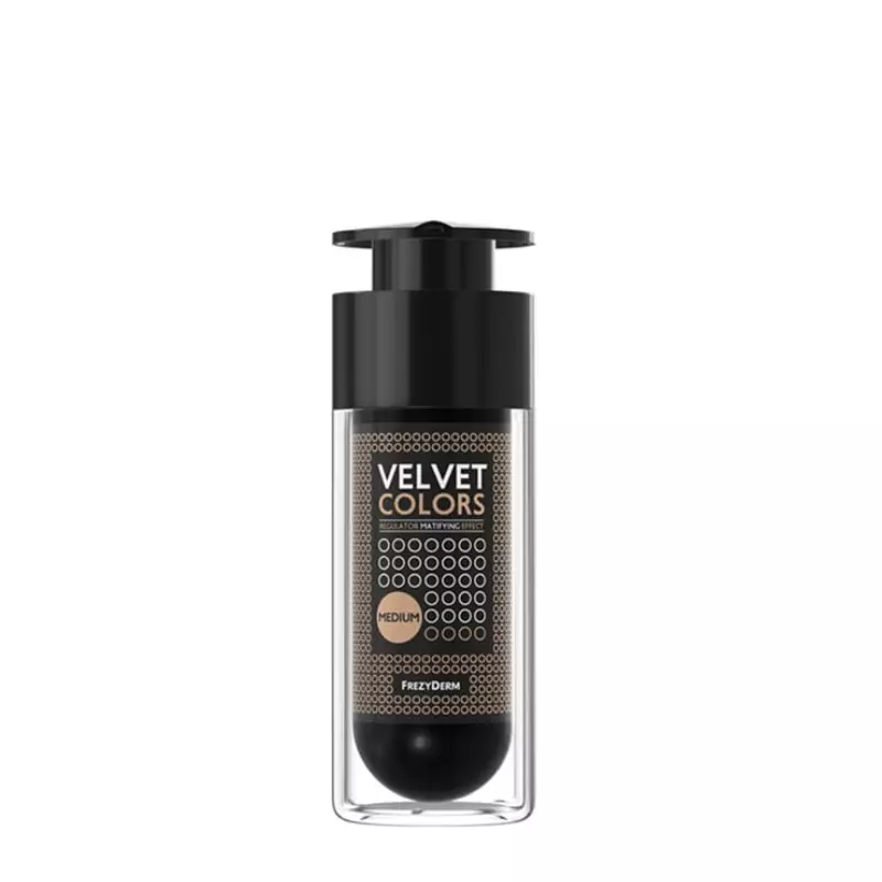 Frezyderm Velvet Colors Βελούδινο Μake Up με Ματ Υφή Medium 30ml