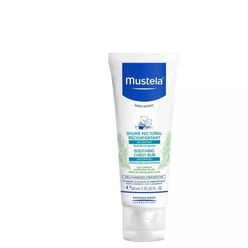 Mustela Soothing Chest Rub Κρέμα Εντριβής Στήθους 40 ml