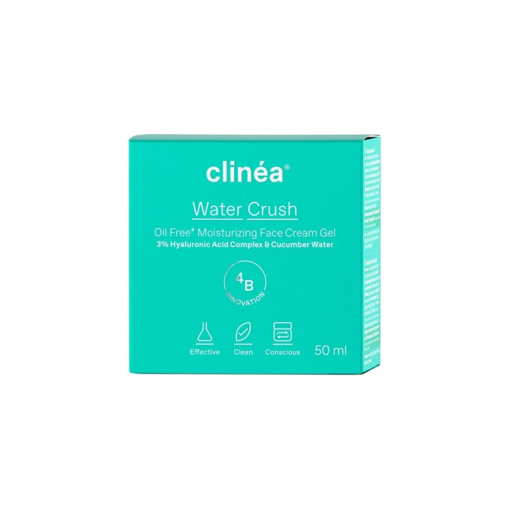 Clinea Water Crush Light 48ωρο Ενυδατικό Gel Προσώπου Ημέρας με Υαλουρονικό Οξύ 50ml