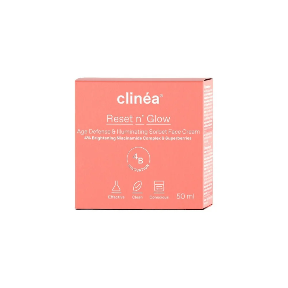 Clinea Reset N' Glow Sorbet Κρέμα Προσώπου Ημέρας για Αντιγήρανση & Λάμψη 50ml