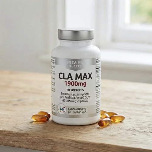 Power Health CLA Max 1900mg 60 softgels,Συμπλήρωμα Δαιτροφής με Ελεύθερα Λιπαρά Οξέα 60 μαλακές κάψουλες
