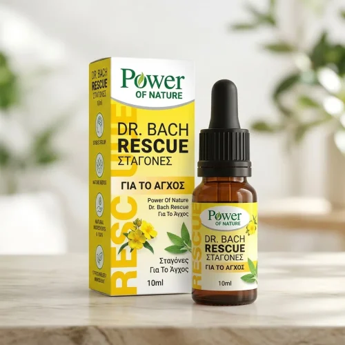 Power of Nature Dr. Bach Rescue Σταγόνες για το Άγχος 10ml