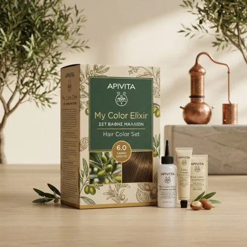 Apivita My Color Elixir Σετ Βαφή Μαλλιών No 6.0 Ξανθό Σκούρο 125ml