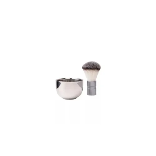 Boobam Brush & Bowl Silver M&pi;&omicron;&lambda; & B&omicron;ύ&rho;&tau;&sigma;&alpha; &Xi;&upsilon;&rho;ί&sigma;&mu;&alpha;&tau;&omicron;&sigmaf;