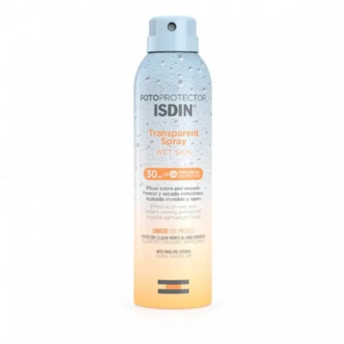 Isdin Fotoprotector Transparent Spray Wet Skin &Alpha;&nu;&tau;&eta;&lambda;&iota;&alpha;&kappa;ό &Sigma;ώ&mu;&alpha;&tau;&omicron;&sigmaf; SPF30, &Alpha;&nu;ά&lambda;&alpha;&phi;&rho;&eta;&sigmaf; &Upsilon;&phi;ή&sigmaf; &Kappa;&alpha;&tau;ά&lambda;&lambda;&eta;&lambda;&omicron; &gamma;&iota;&alpha; &Upsilon;&gamma;&rho;ή &Epsilon;&pi;&iota;&delta;&epsilon;&rho;&mu;ί&delta;&alpha; 250ml