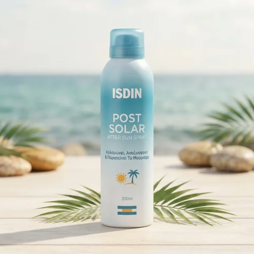 Isdin Post Solar After Sun Spray &Chi;&alpha;&lambda;&alpha;&rho;ώ&nu;&epsilon;&iota;, &Alpha;&nu;&alpha;&zeta;&omega;&omicron;&gamma;&omicron;&nu;&epsilon;ί & &Pi;&alpha;&rho;&alpha;&tau;&epsilon;ί&nu;&epsilon;&iota; &Tau;&omicron; &Mu;&alpha;ύ&rho;&iota;&sigma;&mu;&alpha; 200ml