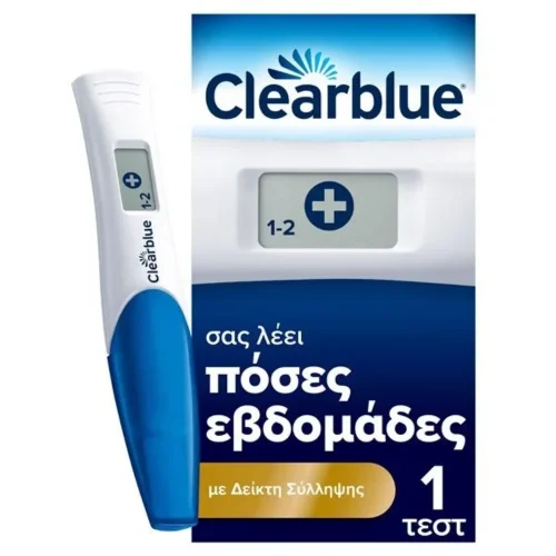 Clearblue test digital &psi;&eta;&phi;&iota;&alpha;&kappa;ό &tau;&epsilon;&sigma;&tau; &epsilon;&gamma;&kappa;&upsilon;&mu;&omicron;&sigma;ύ&nu;&eta;&sigmaf; &mu;&epsilon; &delta;&epsilon;ί&kappa;&tau;&eta; &sigma;ύ&lambda;&lambda;&eta;&psi;&eta;&sigmaf; 1 &tau;&mu;&chi;