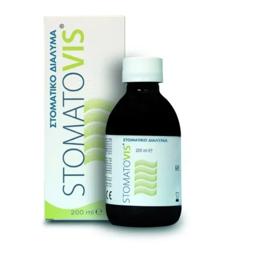 Pharmaq - Stomatovis Mouthwash &Alpha;&nu;&tau;&iota;&mu;&iota;&kappa;&rho;&omicron;&beta;&iota;&alpha;&kappa;ό &Sigma;&tau;&omicron;&mu;&alpha;&tau;&iota;&kappa;ό &Delta;&iota;ά&lambda;&upsilon;&mu;&alpha; - 200 ml