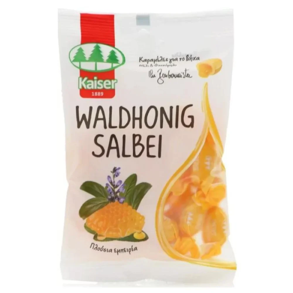 Kaiser Waldhonig Salbei Καραμέλες για τον Βήχα με Μέλι & Φασκόμηλο 90gr