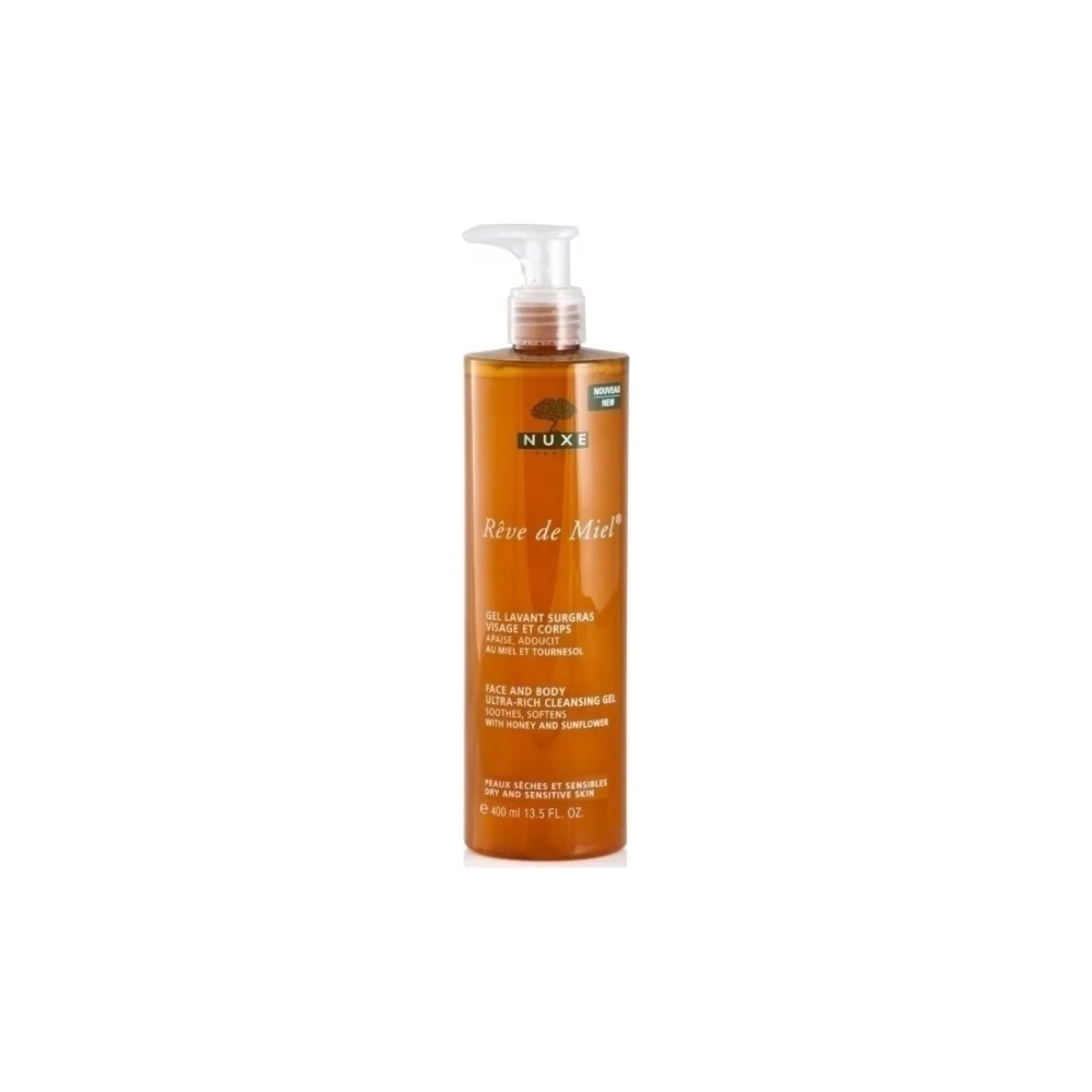 Nuxe Reve De Miel Gel Lavant Απαλό Αφρόλουτρο Καθαρισμού για Πρόσωπο & Σώμα 400ml
