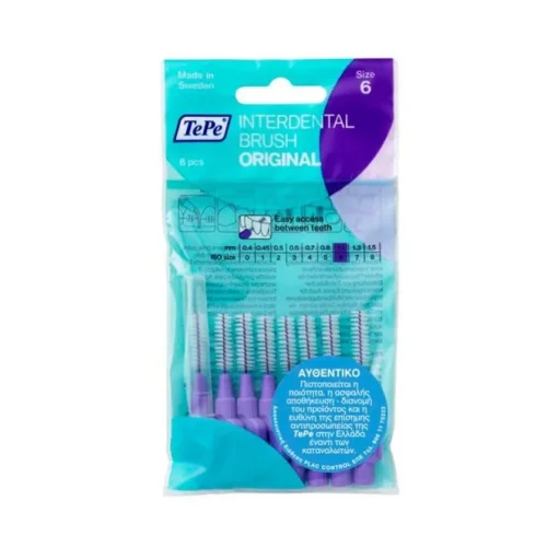 TePe Original &Mu;&epsilon;&sigma;&omicron;&delta;ό&nu;&tau;&iota;&alpha; &Beta;&omicron;&upsilon;&rho;&tau;&sigma;ά&kappa;&iota;&alpha; 1.1mm &Mu;&omega;&beta; 8&tau;&mu;&chi;