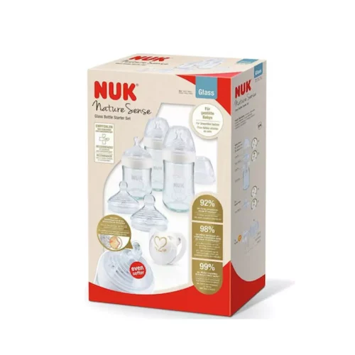 Nuk &Sigma;&epsilon;&tau; &Gamma;&upsilon;ά&lambda;&iota;&nu;&alpha; &Mu;&pi;&iota;&mu;&pi;&epsilon;&rho;ό Nature Sense &Kappa;&alpha;&tau;ά &tau;&omega;&nu; &Kappa;&omicron;&lambda;&iota;&kappa;ώ&nu; &mu;&epsilon; &Theta;&eta;&lambda;ή &Sigma;&iota;&lambda;&iota;&kappa;ό&nu;&eta;&sigmaf; 240ml &gamma;&iota;&alpha; 0-6 &mu;&eta;&nu;ώ&nu; 3&tau;&mu;&chi;