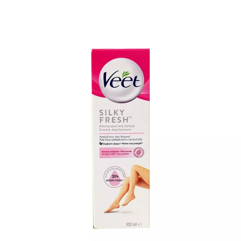 Veet Silky Fresh Κρέμα Αποτρίχωσης Σώματος για Κανονικές Επιδερμίδες 100ml