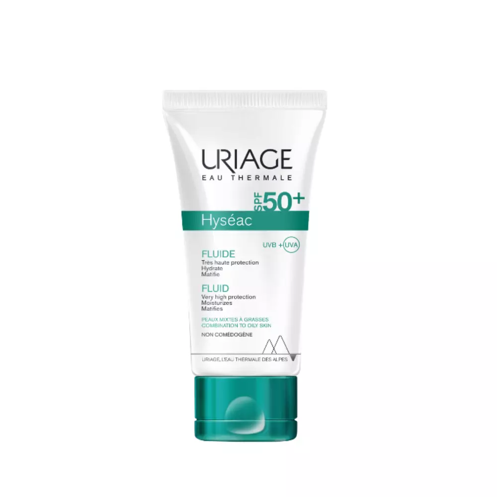 Uriage Hyseac Fluide SPF50 Αδιάβροχη Αντηλιακή Λοσιόν για το Σώμα SPF50 50ml
