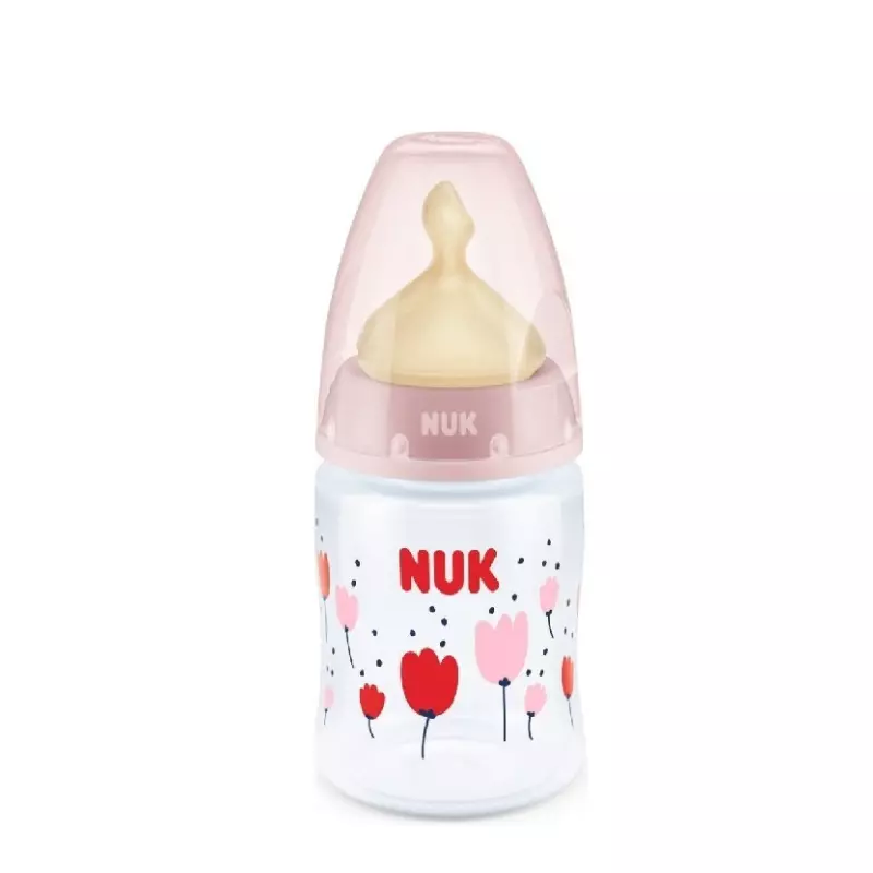 Nuk Πλαστικό Μπιμπερό First Choice Plus Temperature Control με Θηλή Καουτσούκ 150ml για 0+ μηνών