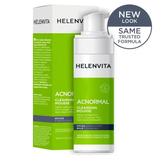 Helenvita ACNormal Cleansing Mousse &Alpha;&phi;&rho;ό&sigmaf; &Kappa;&alpha;&theta;&alpha;&rho;&iota;&sigma;&mu;&omicron;ύ &gamma;&iota;&alpha; &Lambda;&iota;&pi;&alpha;&rho;ή &Epsilon;&pi;&iota;&delta;&epsilon;&rho;&mu;ί&delta;&alpha; 150ml