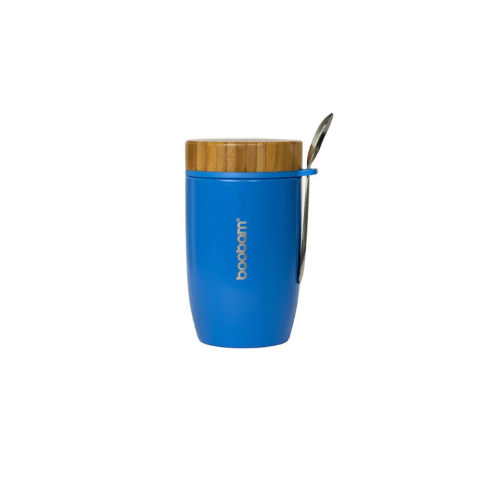 Boobam Δοχείο Φαγητού Θερμός Inox Μπλε 500ml