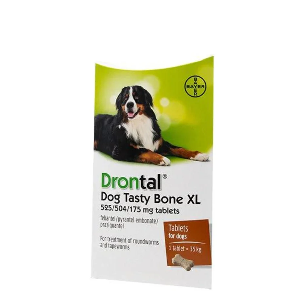 Drontal Plus 35kg - Αντιπαρασιτικό Συμπλήρωμα Για Σκύλους, 8 ταμπλέτες