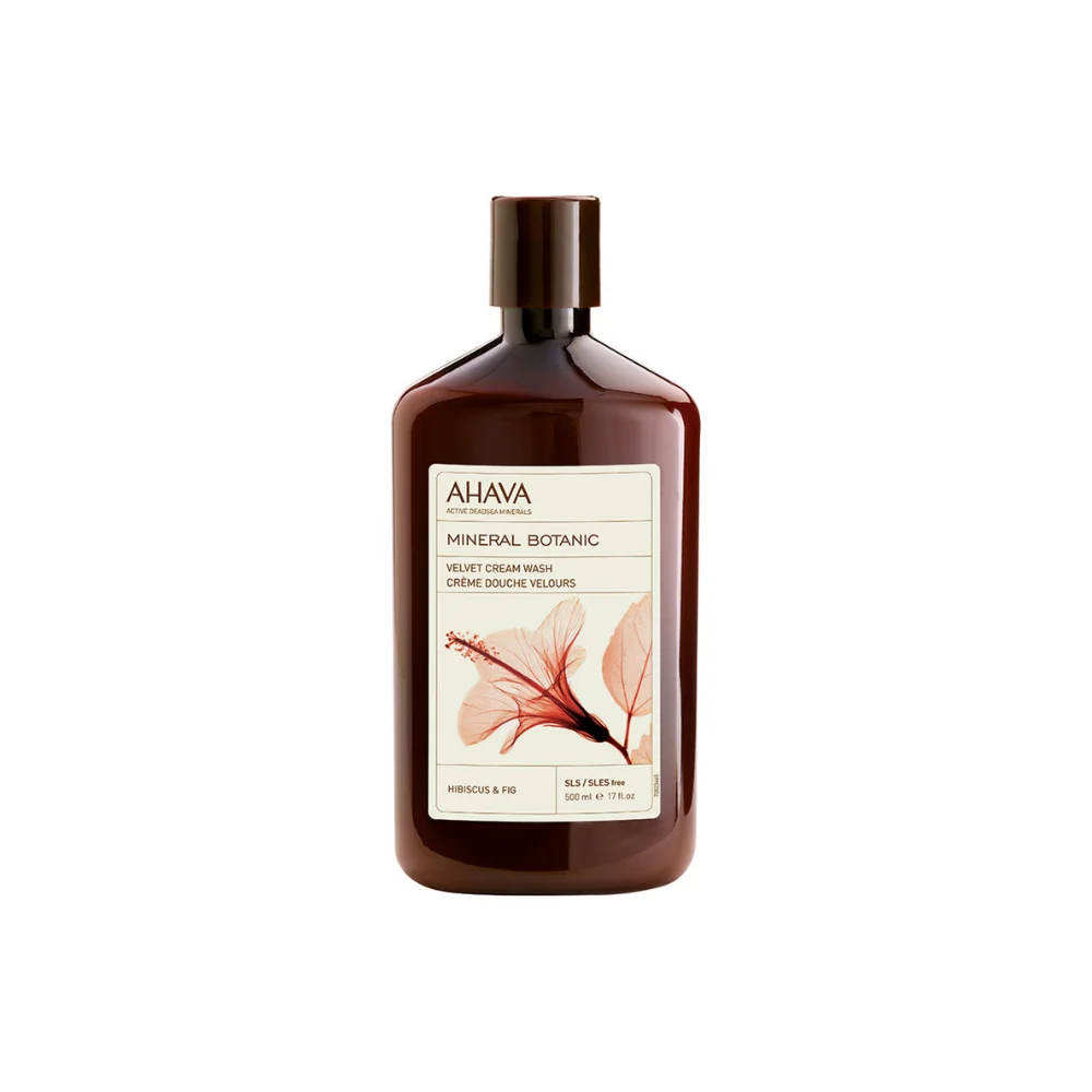 Ahava Mineral Botanic Hibiscus Κρεμώδες Αφρόλουτρο Εμπλουτισμένο με Ιβίσκο 500ml