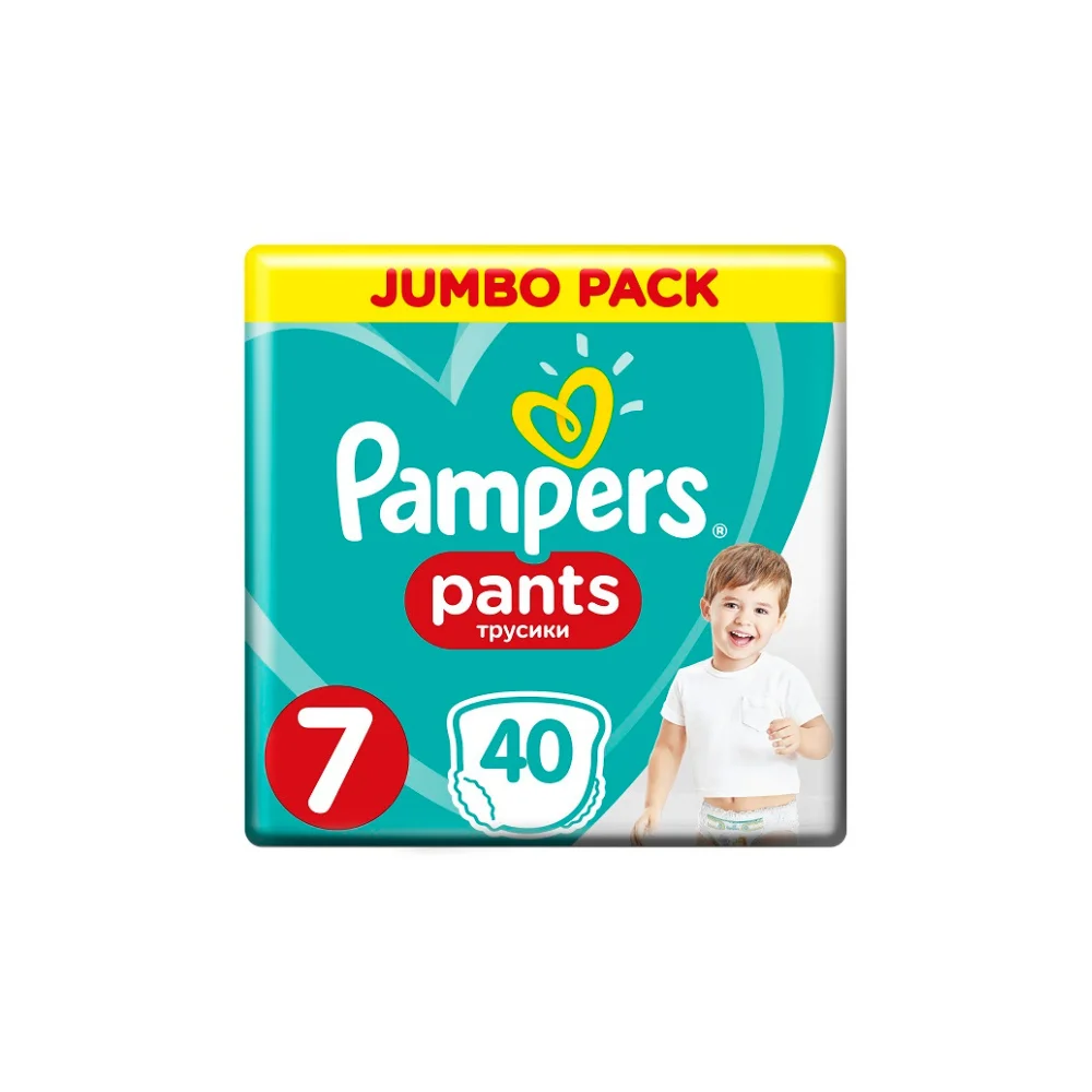 Pampers Pants No 7 (17+ Kg) 40 Πάνες Βρακάκι