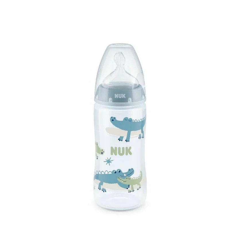 Nuk Πλαστικό Μπιμπερό First Choice Plus Temperature Control Κατά των Κολικών με Θηλή Σιλικόνης 300ml για 6-18 μηνών