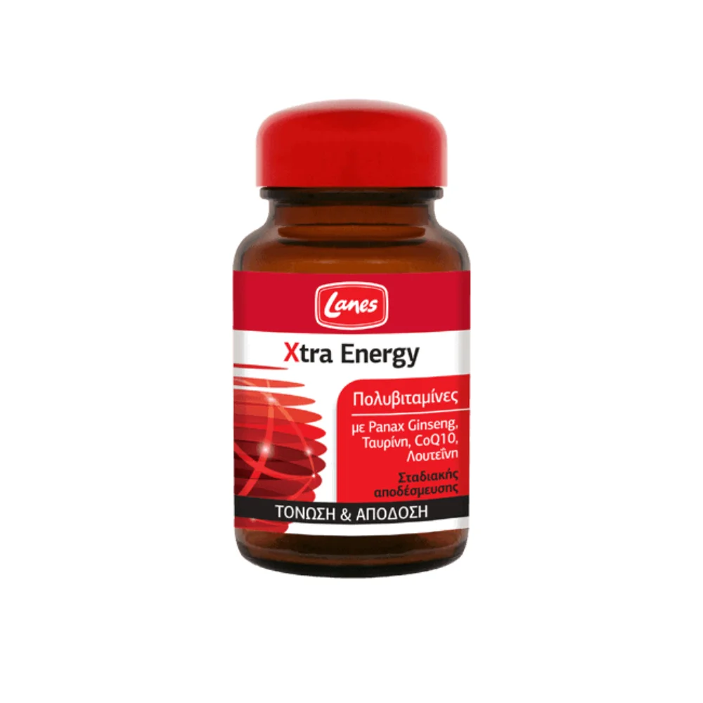 Lanes Xtra Energy Συμπλήρωμα για Ενέργεια & Απόδοση 30tabs