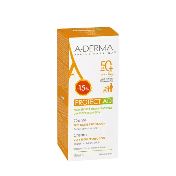 A-Derma Αδιάβροχο Βρεφικό Αντηλιακό Γαλάκτωμα Protect AD SPF50+ 150ml