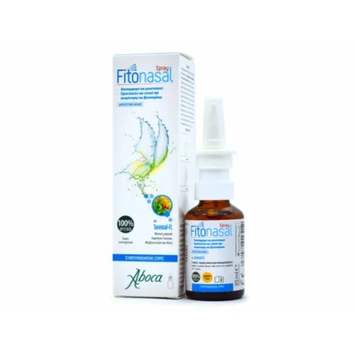 Aboca Fitonasal Spray &Sigma;&upsilon;&mu;&pi;&upsilon;&kappa;&nu;&omega;&mu;έ&nu;&omicron; &Rho;&iota;&nu;&iota;&kappa;ό &Alpha;&pi;&omicron;&sigma;&upsilon;&mu;&phi;&omicron;&rho;&eta;&tau;&iota;&kappa;ό &gamma;&iota;&alpha; &Epsilon;&nu;ή&lambda;&iota;&kappa;&epsilon;&sigmaf; &kappa;&alpha;&iota; &Pi;&alpha;&iota;&delta;&iota;ά ά&nu;&omega; &tau;&omega;&nu; 6 &Epsilon;&tau;ώ&nu; 30ml