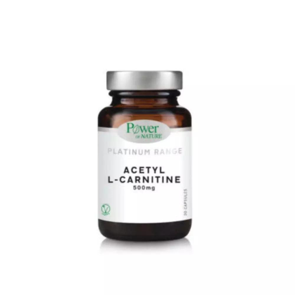 Power Health Platinum Range Acetyl L-Carnitine-500mg, 30caps