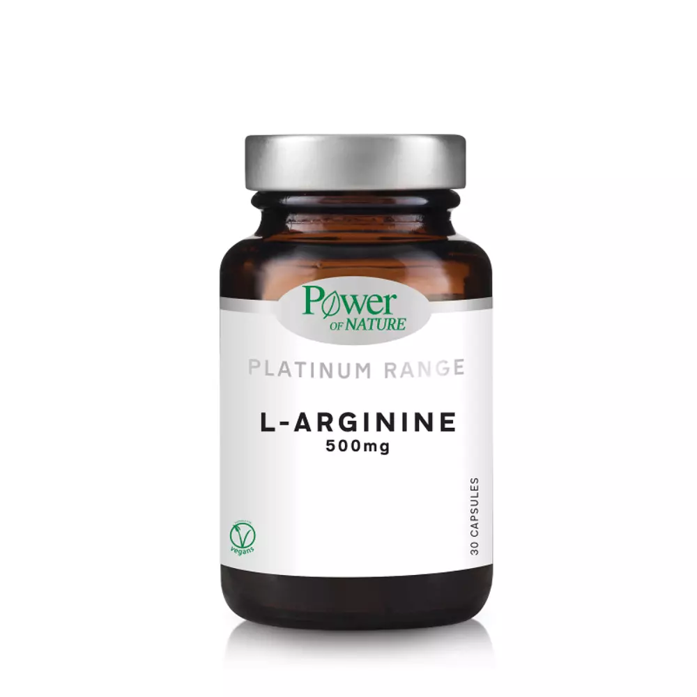 Power Health Platinum Range Συμπλήρωμα διατροφής με L-Αργινίνη 500mg 30caps