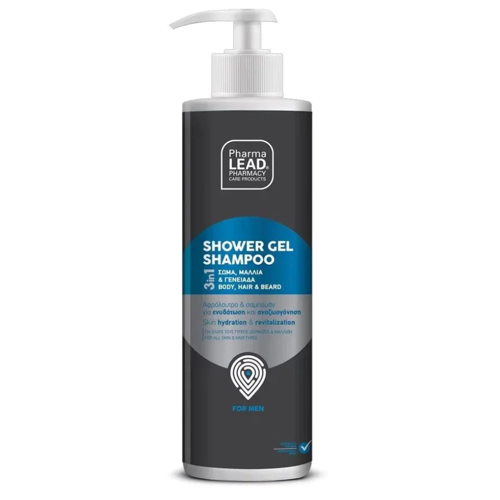 PharmaLead Shower Gel Shampoo 3 σε 1 Αντρικό 500ml