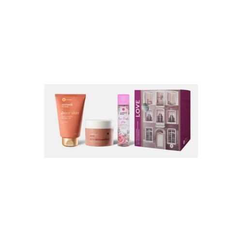 Panthenol Extra PROMO PACK Limited Edition Love Bare Skin 3 In 1 &Alpha;&phi;&rho;ό&lambda;&omicron;&upsilon;&tau;&rho;&omicron;-&Sigma;&alpha;&mu;&pi;&omicron;&upsilon;ά&nu; 200ml, &Epsilon;&nu;&upsilon;&delta;&alpha;&tau;&iota;&kappa;ό Mousse &Sigma;ώ&mu;&alpha;&tau;&omicron;&sigmaf; 230ml & Rose Powder Kiss Mist 100ml