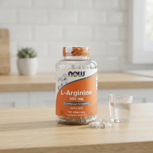 Now Foods L-Arginine 500mg 100 &kappa;ά&psi;&omicron;&upsilon;&lambda;&epsilon;&sigmaf;